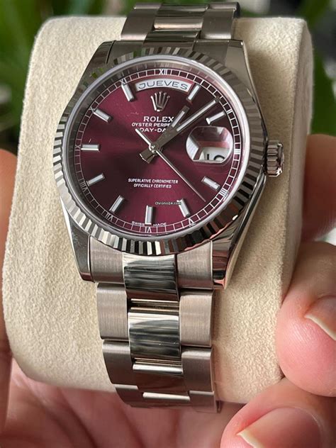 cherry rolex day date|rolex daytime watches.